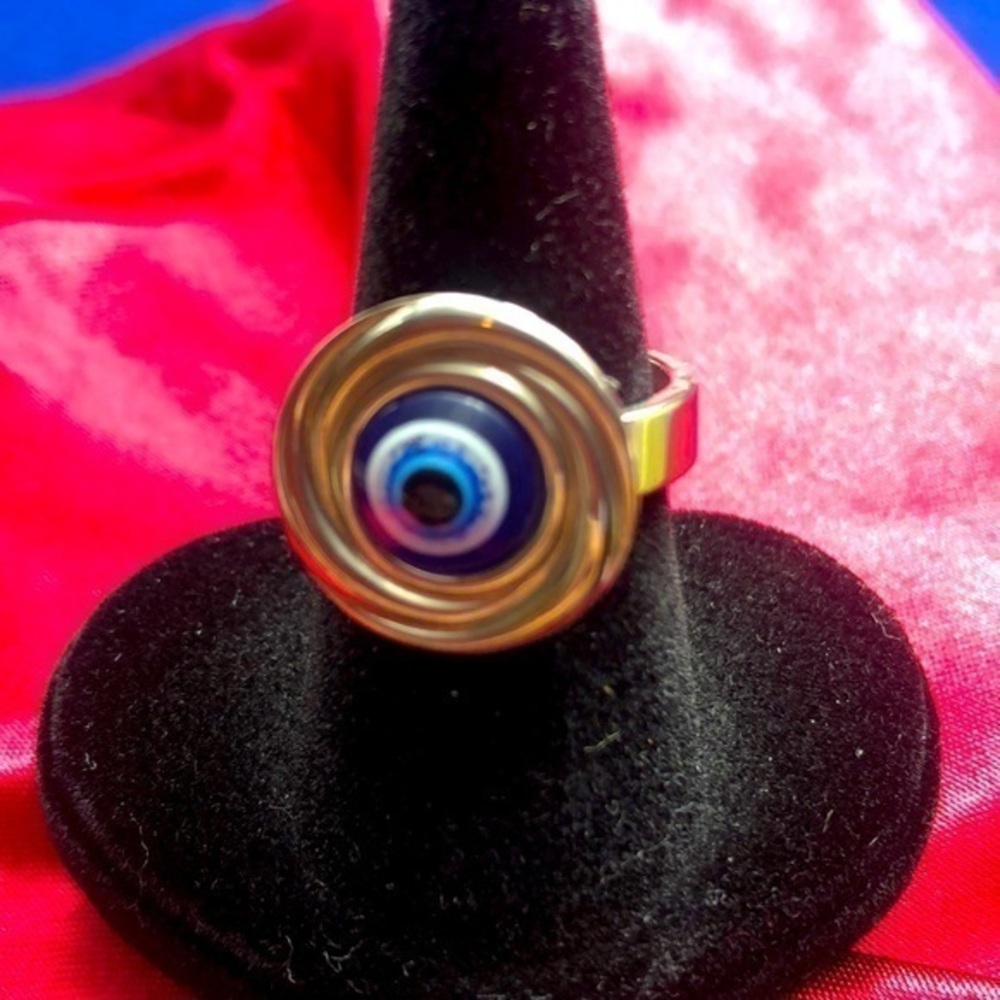 💖 Evil Eye 🧿 Stainless Steel Fashion Ring 💍
